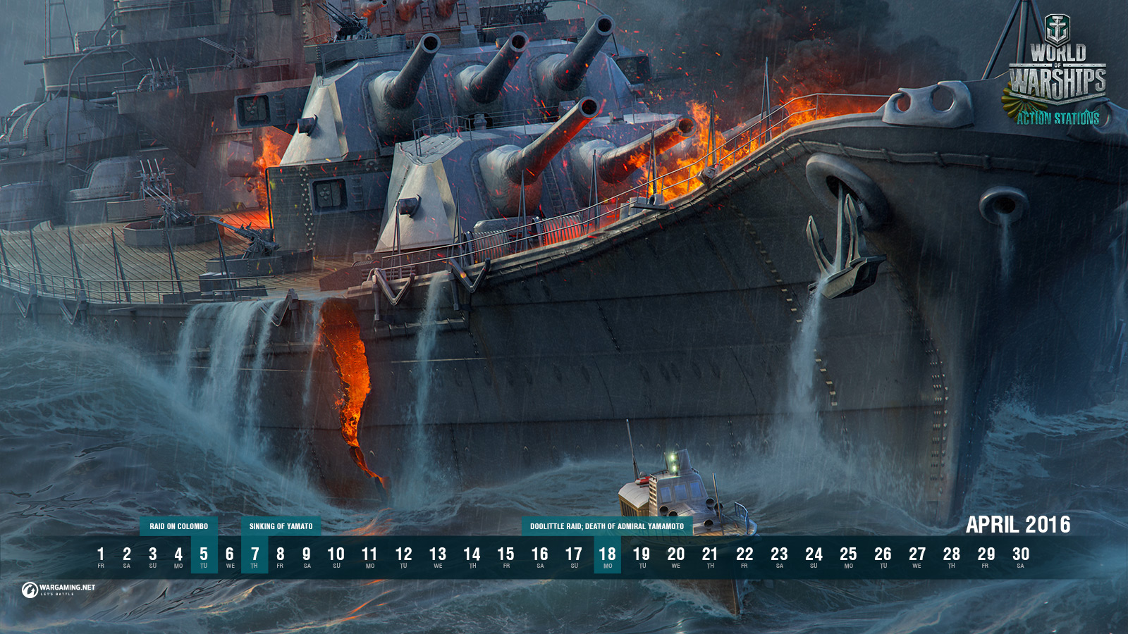 April In Game Events Sinking Of Yamato World Of Warships