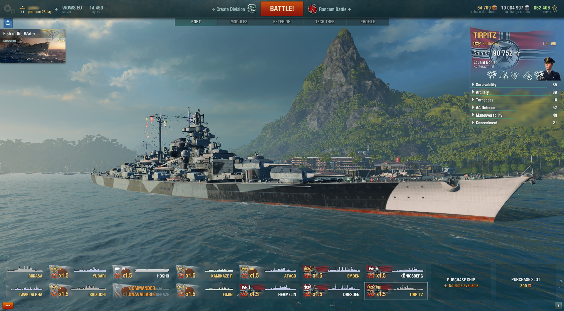 how many blueprints per level in world of warships blitz