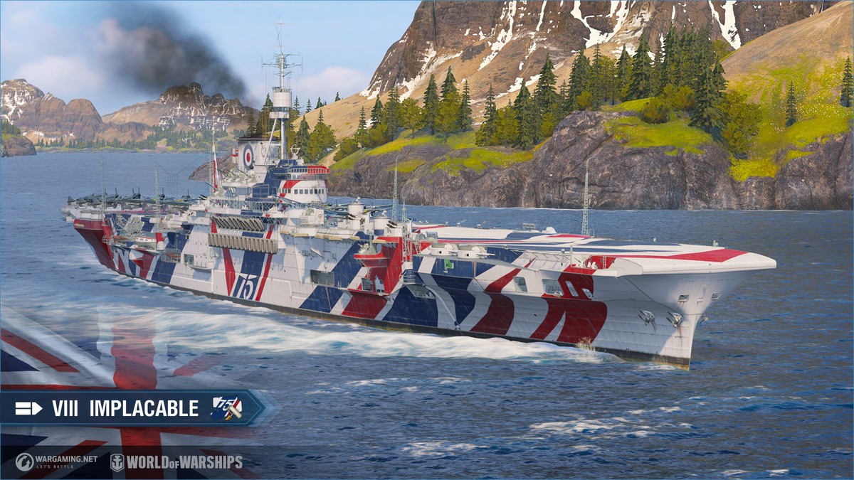 world of warships, ship good for permanent camouflage