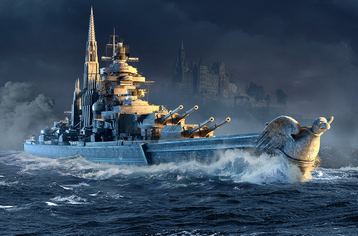 Premium Shop: Bismarck in the Gothic Camouflage | World of Warships
