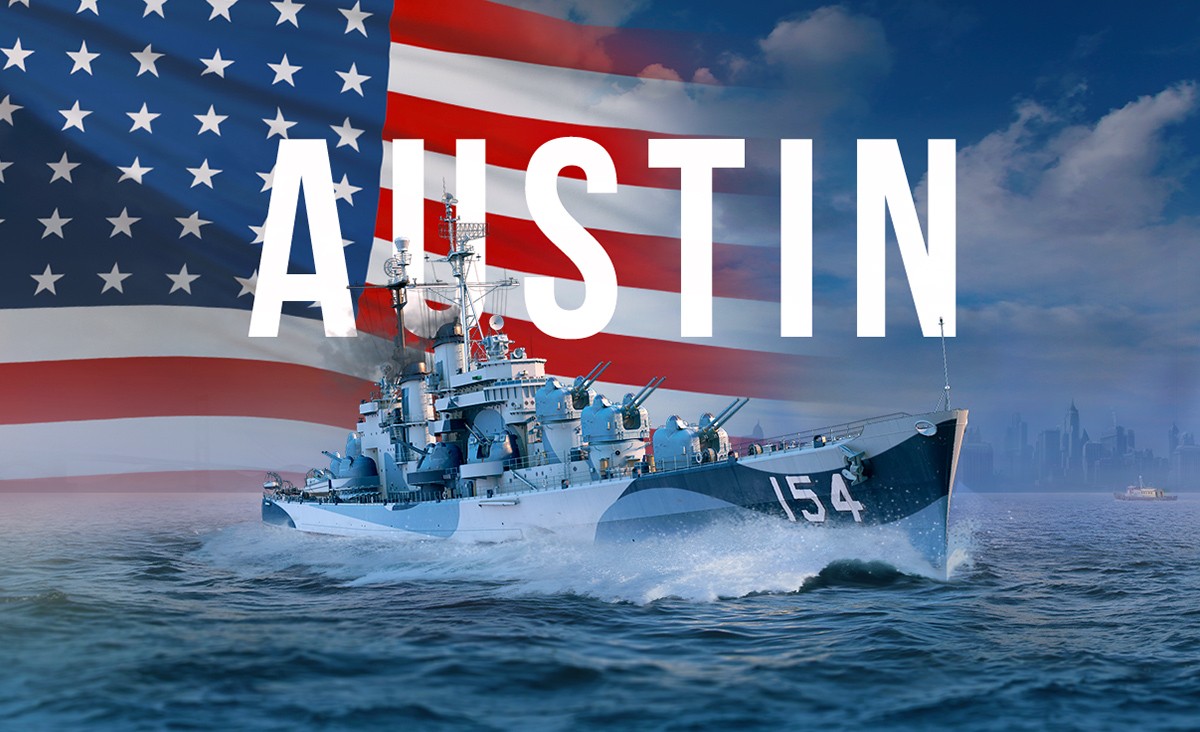 image of cruiser USS Austin